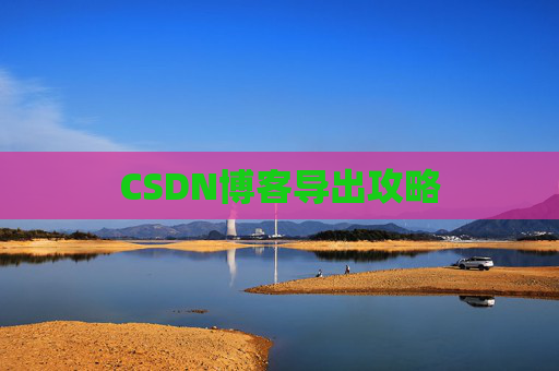 CSDN博客导出攻略